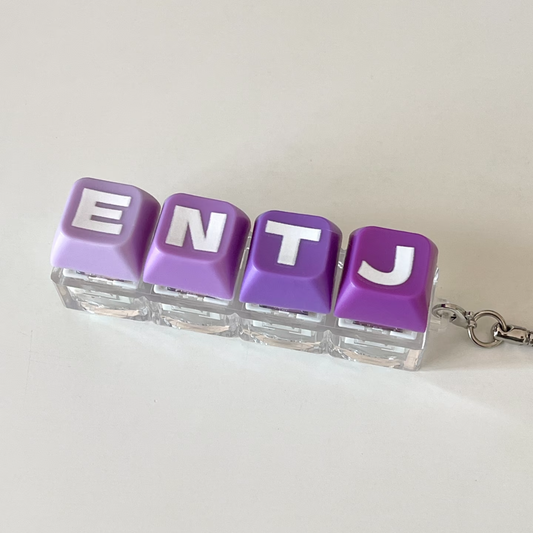 Personalized 16 Personalities Type Keychain - Custom 4-Key