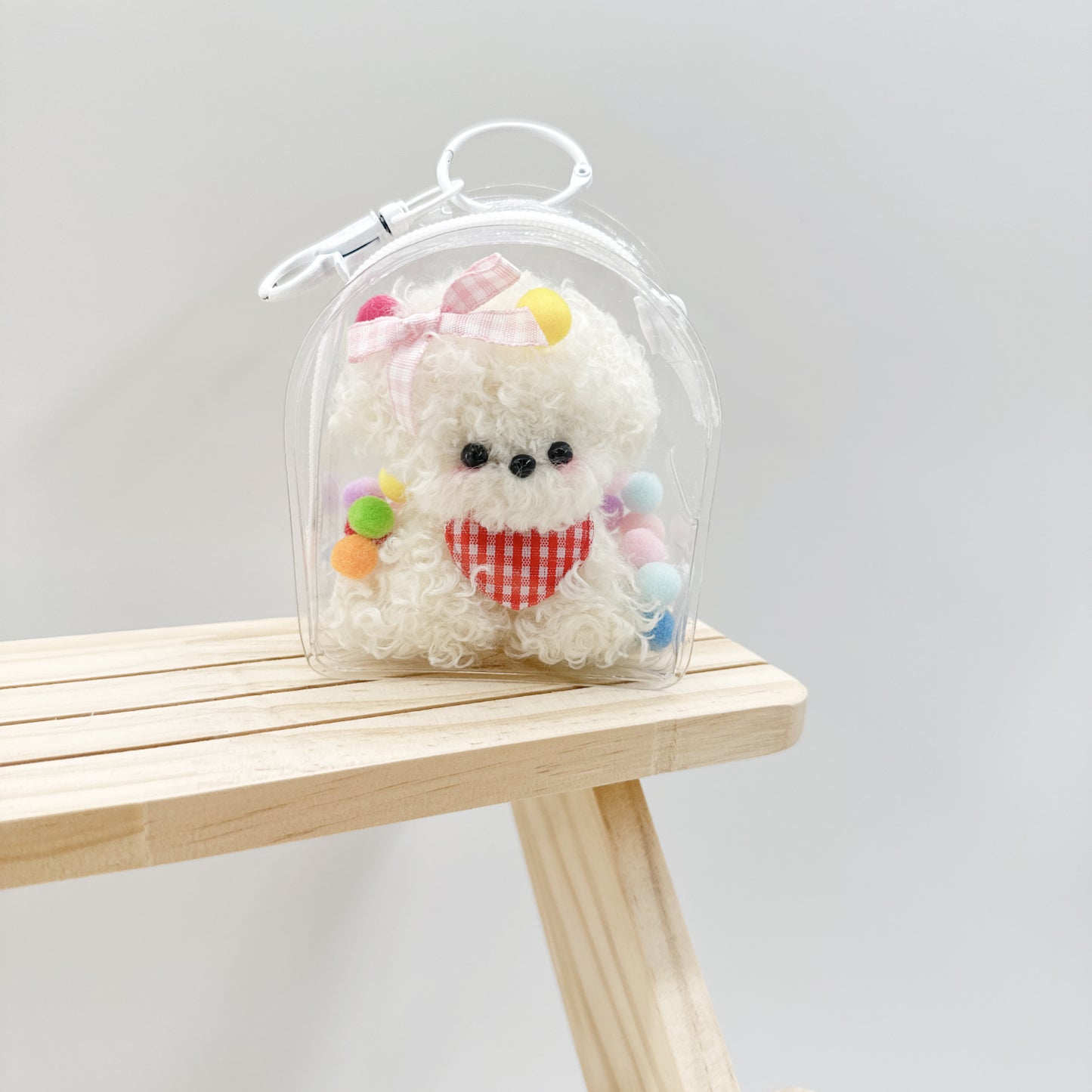 Adorable Handmade Yarn Puppies Key Chains