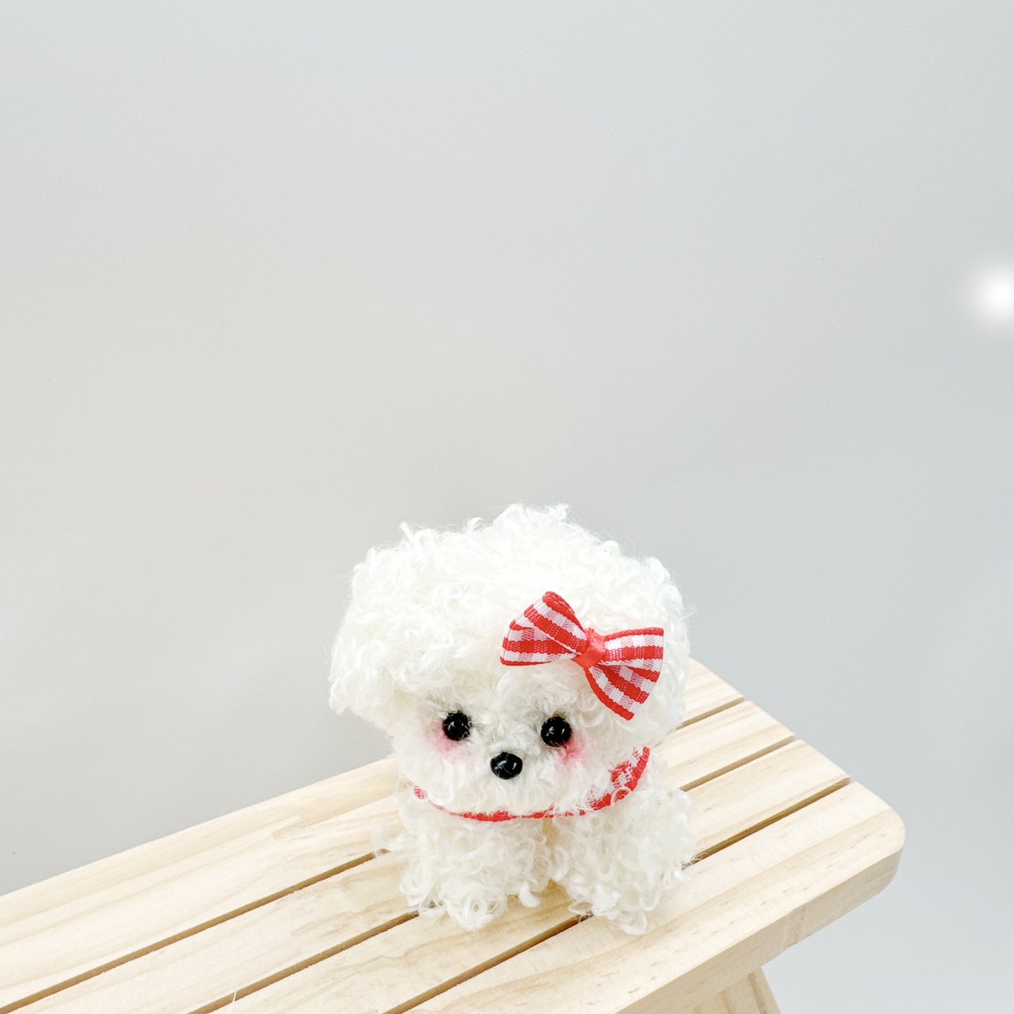 Adorable Handmade Yarn Puppies Key Chains